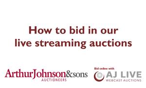 How to bid in our live streaming auctions